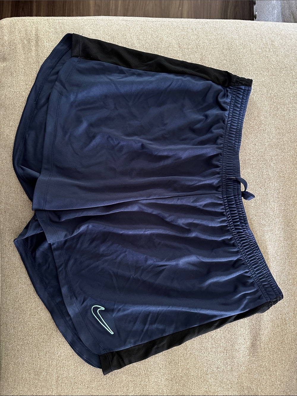 Nike Men’s Navy and Black Athletic Shorts
